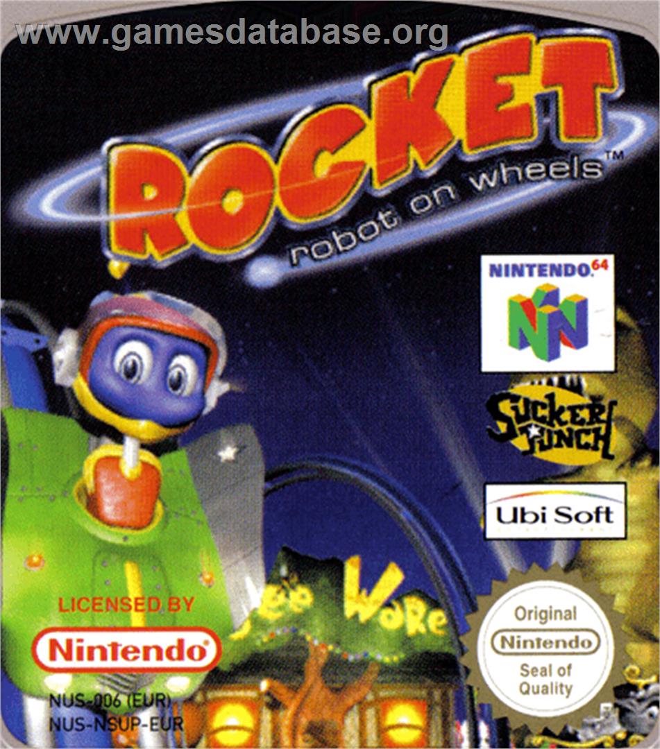 Rocket: Robot on Wheels - Nintendo N64 - Artwork - Cartridge Top