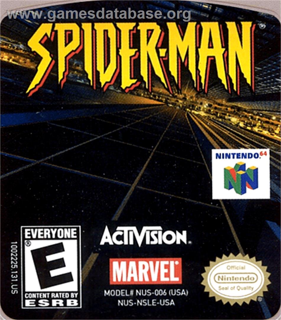 Spider-Man - Nintendo N64 - Artwork - Cartridge Top