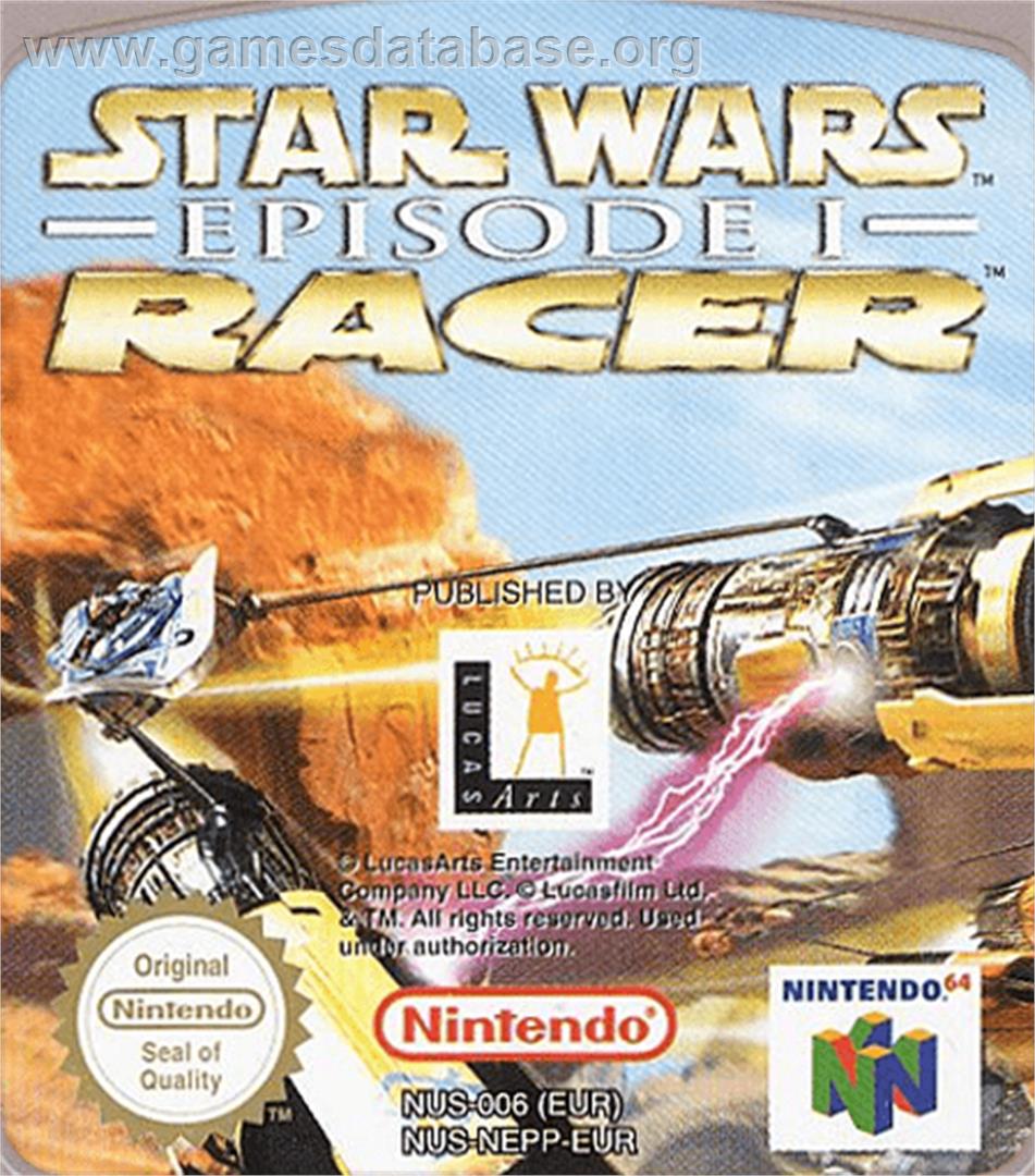 Star Wars: Episode I - Racer - Nintendo N64 - Artwork - Cartridge Top