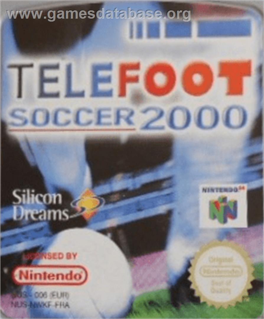 Telefoot Soccer 2000 - Nintendo N64 - Artwork - Cartridge Top