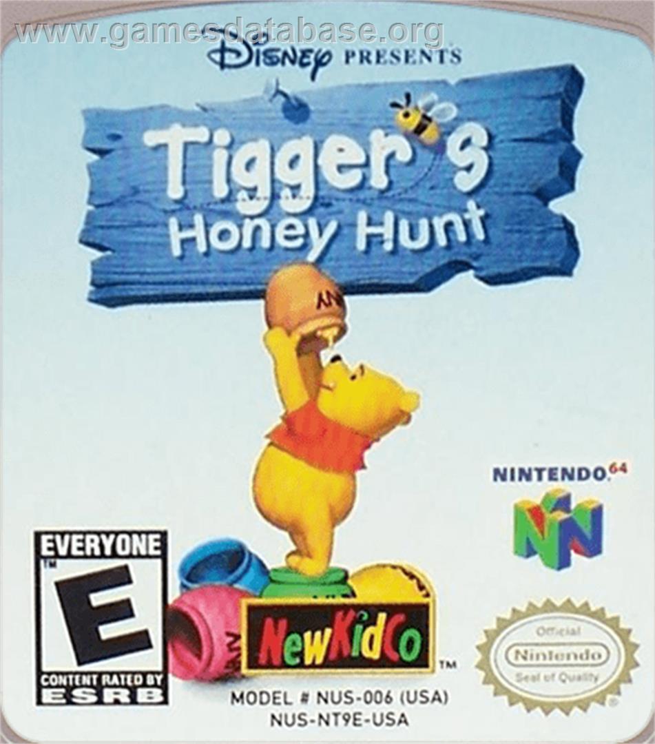 Tigger's Honey Hunt - Nintendo N64 - Artwork - Cartridge Top