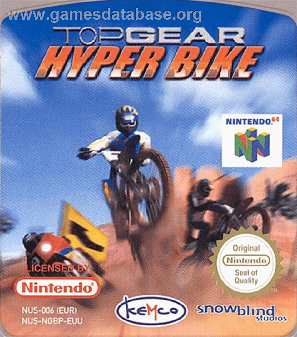 Top Gear Hyperbike - Nintendo N64 - Artwork - Cartridge Top