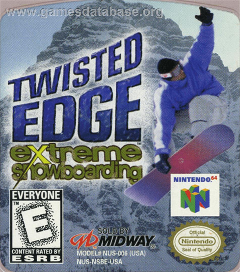 Twisted Edge: Extreme Snowboarding - Nintendo N64 - Artwork - Cartridge Top
