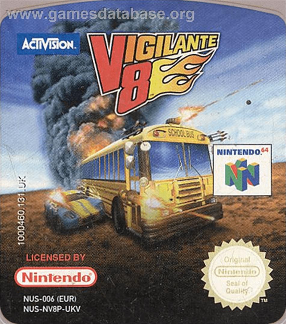 Vigilante 8: 2nd Offense - Nintendo N64 - Artwork - Cartridge Top