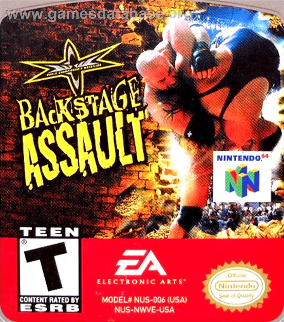 WCW Backstage Assault - Nintendo N64 - Artwork - Cartridge Top