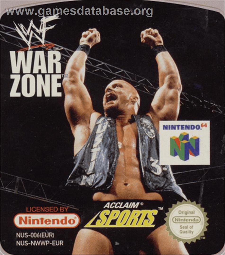 WWF War Zone - Nintendo N64 - Artwork - Cartridge Top