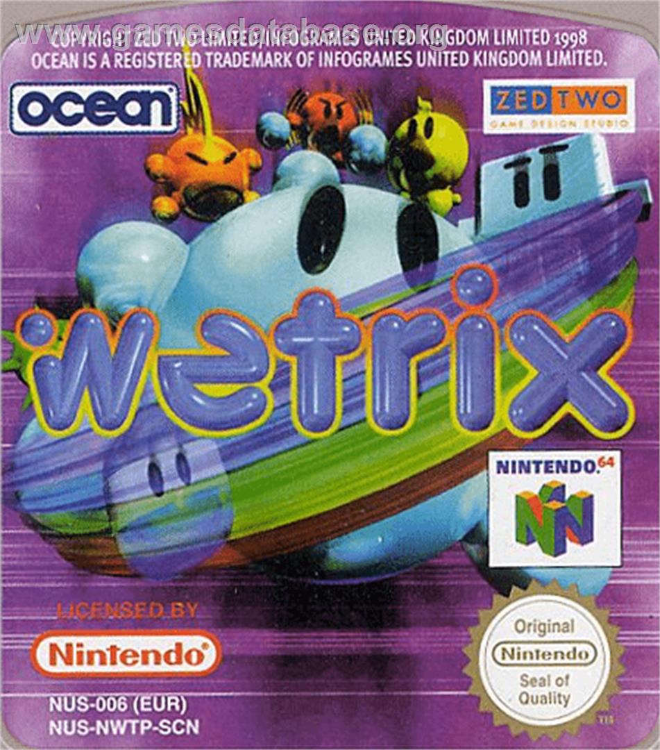 Wetrix - Nintendo N64 - Artwork - Cartridge Top