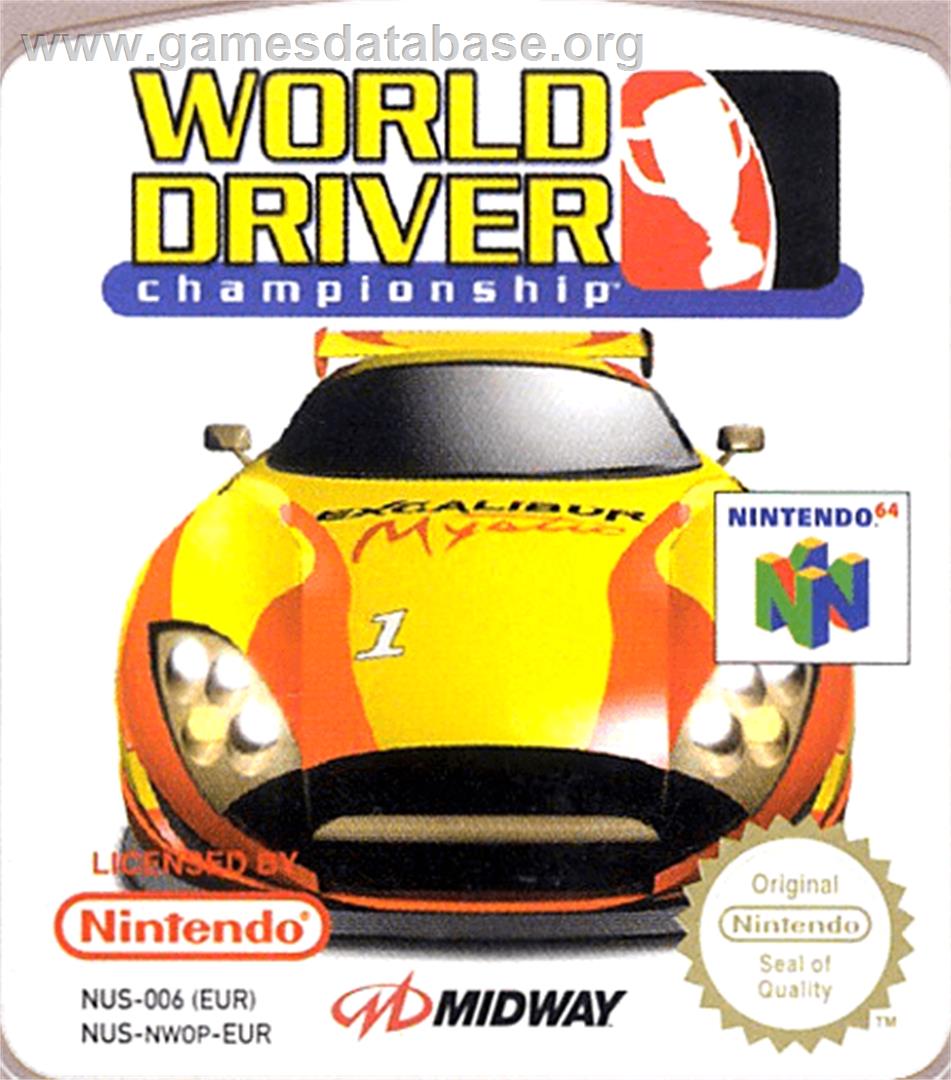 World Driver Championship - Nintendo N64 - Artwork - Cartridge Top