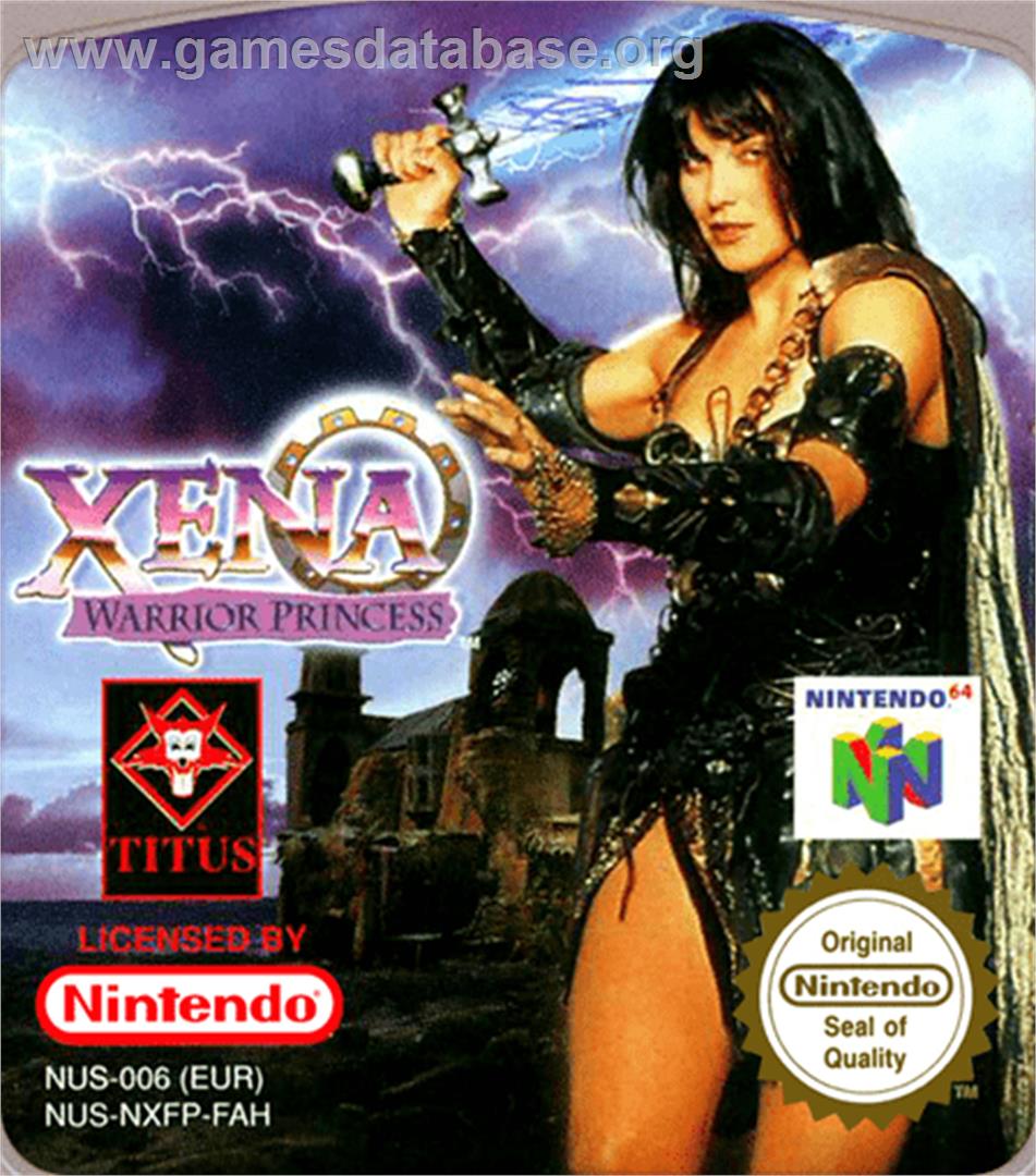 Xena: Warrior Princess - The Talisman of Fate - Nintendo N64 - Artwork - Cartridge Top