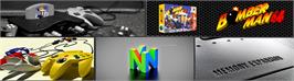 Arcade Cabinet Marquee for Bomberman 64: Arcade Edition.