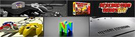 Arcade Cabinet Marquee for Destruction Derby 64.
