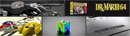 Arcade Cabinet Marquee for Dr. Mario 64.