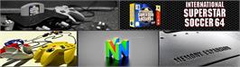 Arcade Cabinet Marquee for International Superstar Soccer 64.