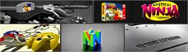 Arcade Cabinet Marquee for Mystical Ninja 2 Starring Goemon.