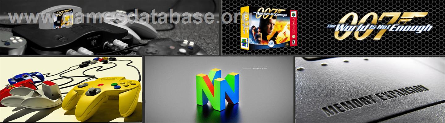 007 - The World Is Not Enough - Nintendo N64 - Artwork - Marquee