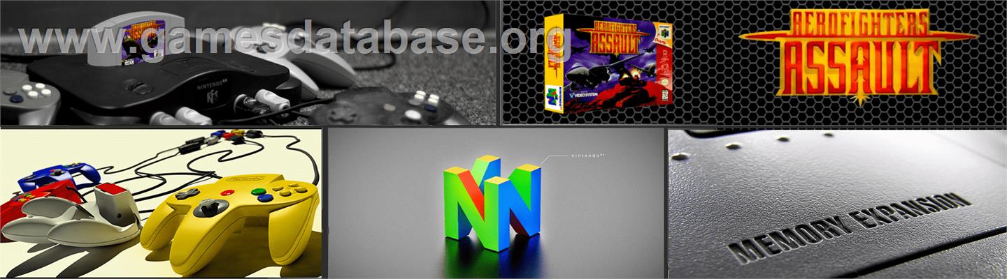 Aero Fighters Assault - Nintendo N64 - Artwork - Marquee