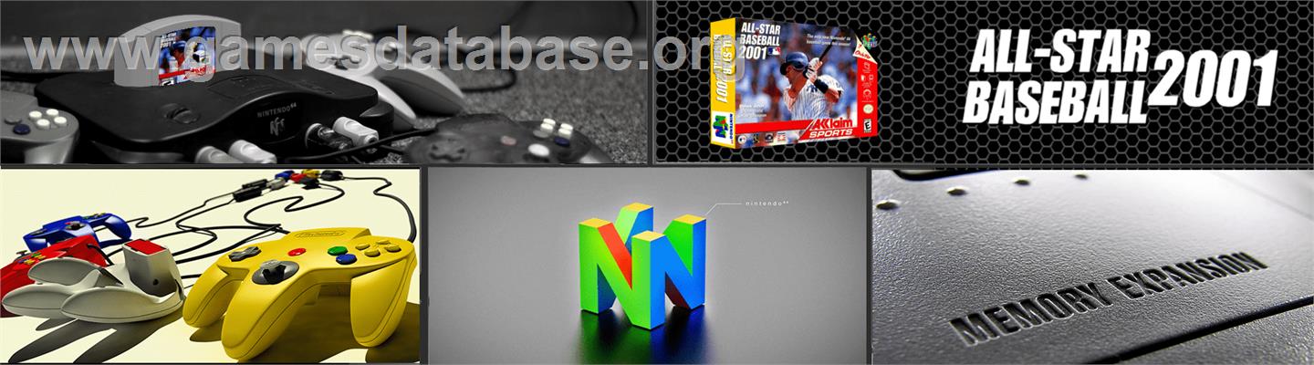 All-Star Baseball 2001 - Nintendo N64 - Artwork - Marquee