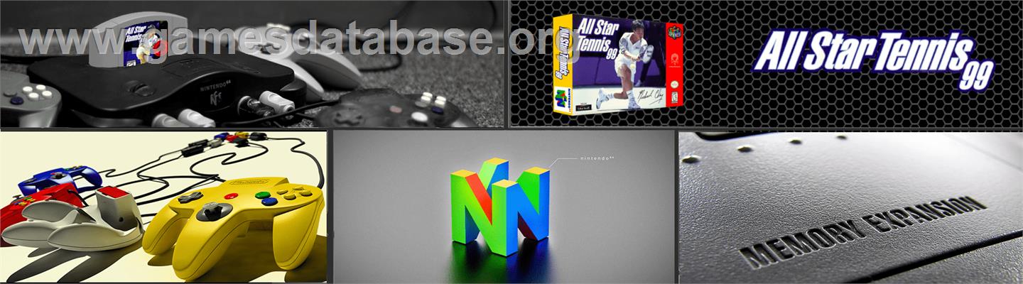 All Star Tennis '99 - Nintendo N64 - Artwork - Marquee