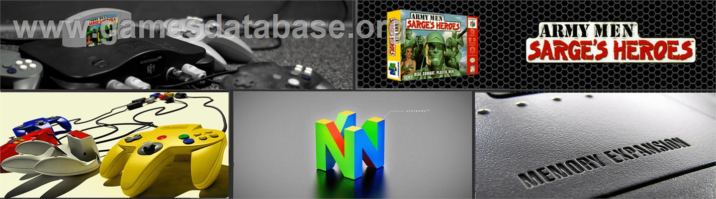 Army Men - Sarge's Heroes - Nintendo N64 - Artwork - Marquee