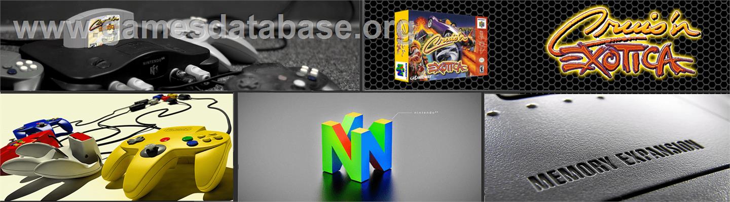 Cruis'n Exotica - Nintendo N64 - Artwork - Marquee