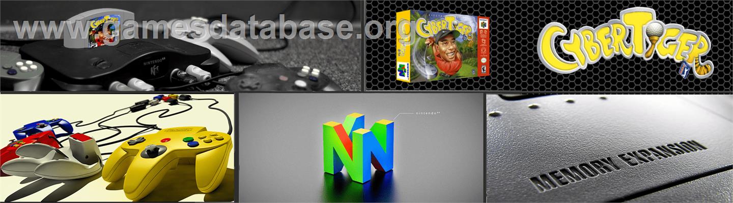 Cyber Tiger - Nintendo N64 - Artwork - Marquee