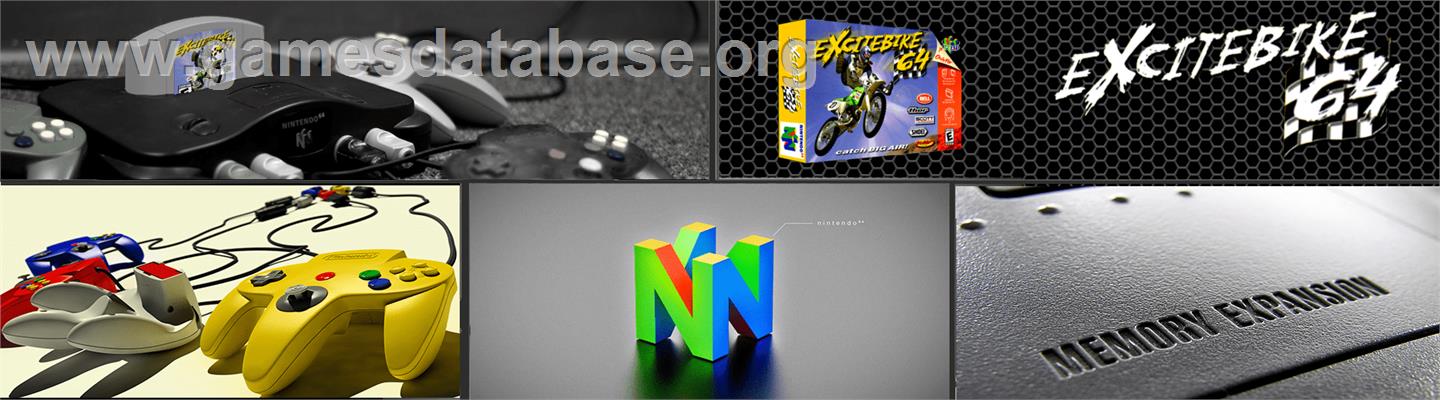 Excite Bike 64 - Nintendo N64 - Artwork - Marquee
