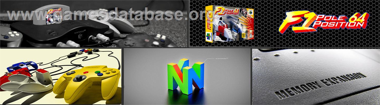 F1 Pole Position 64 - Nintendo N64 - Artwork - Marquee