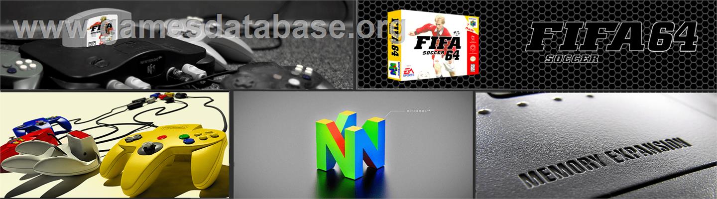 Fifa Soccer 64 - Nintendo N64 - Artwork - Marquee