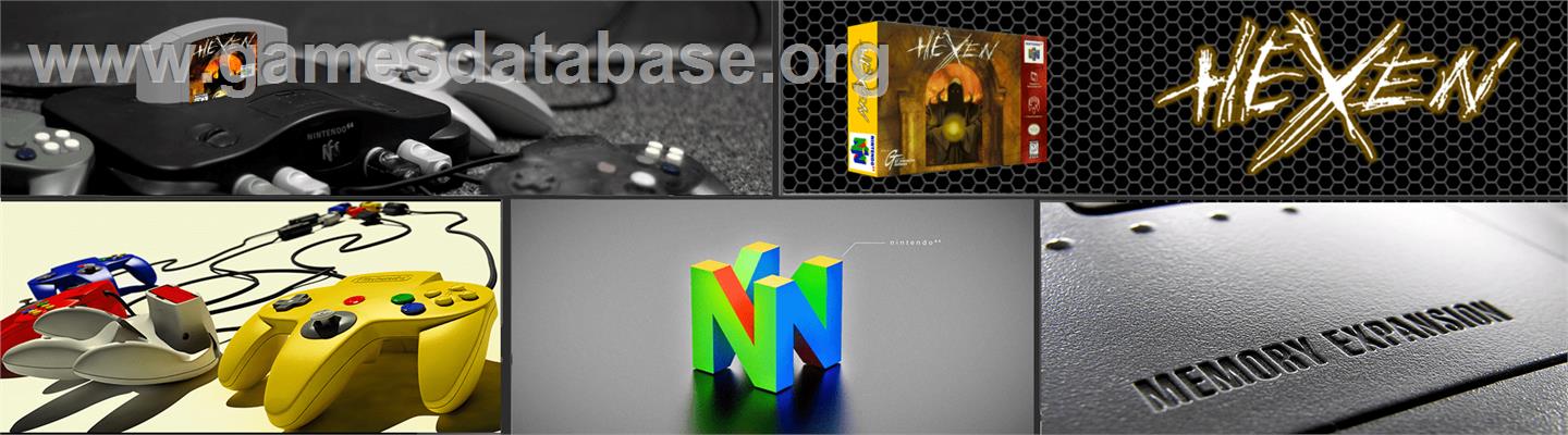 Hexen - Nintendo N64 - Artwork - Marquee