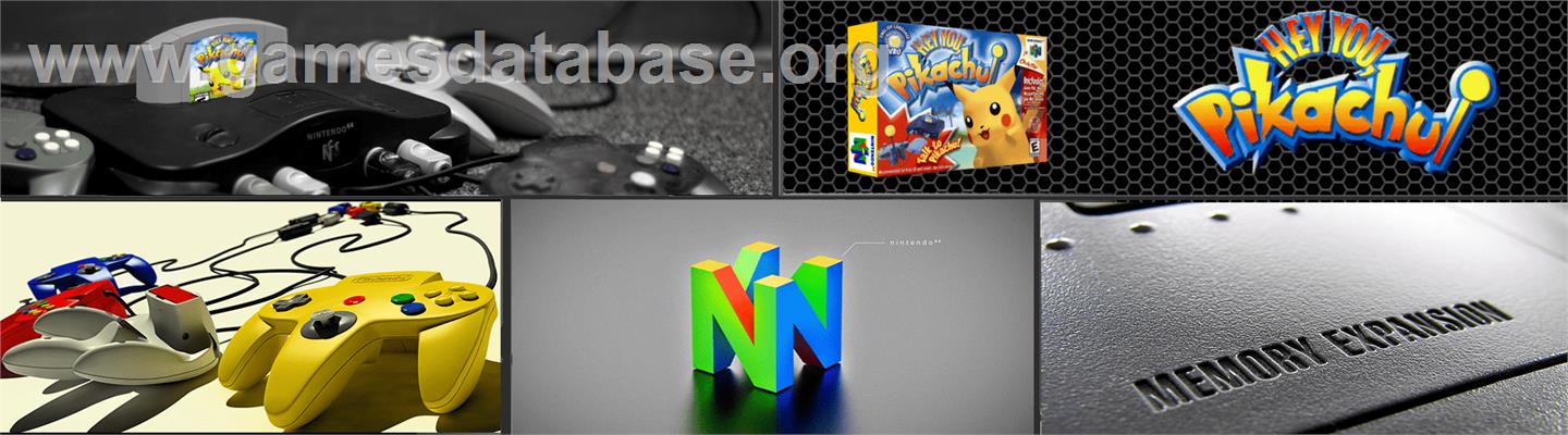 Hey You, Pikachu - Nintendo N64 - Artwork - Marquee