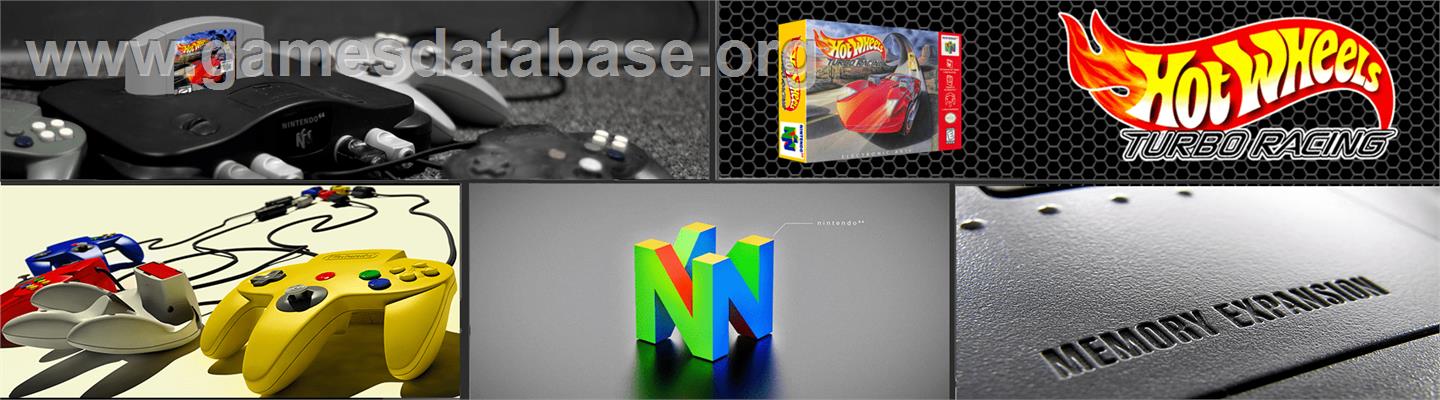 Hot Wheels: Turbo Racing - Nintendo N64 - Artwork - Marquee