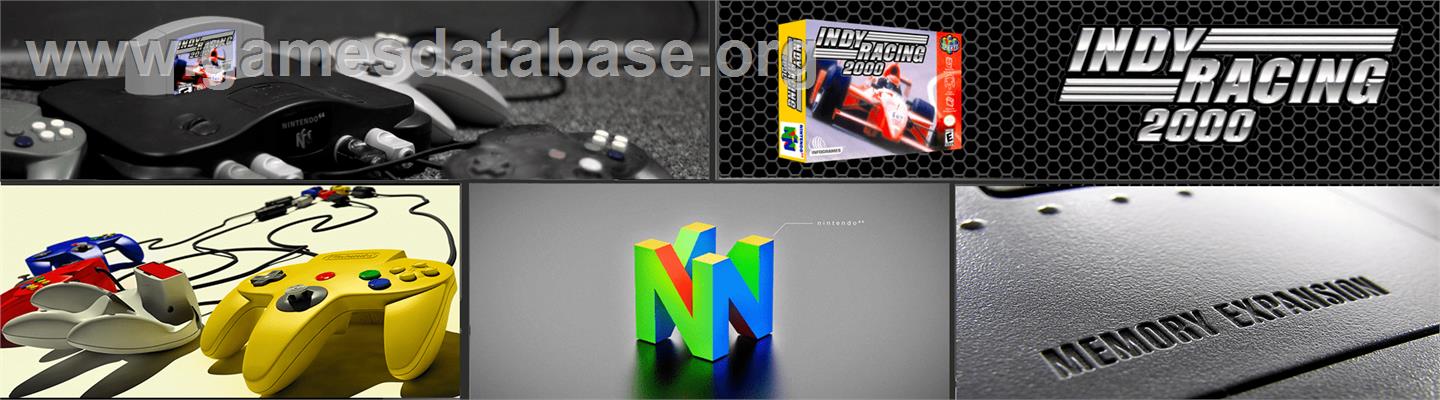 Indy Racing 2000 - Nintendo N64 - Artwork - Marquee