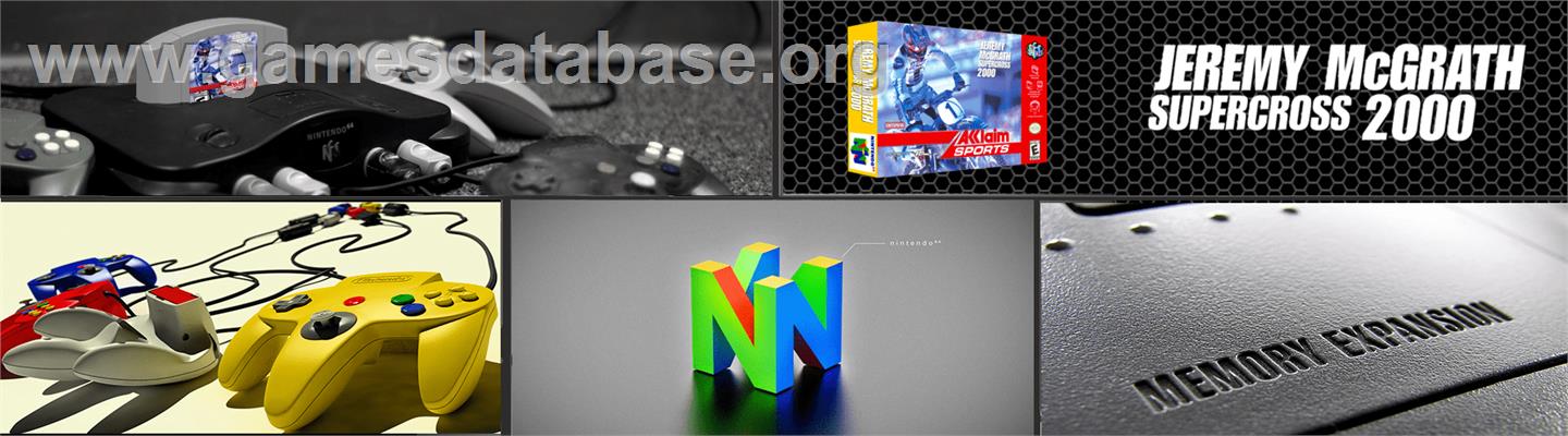 Jeremy McGrath Supercross 2000 - Nintendo N64 - Artwork - Marquee