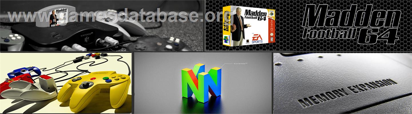 Madden Football 64 - Nintendo N64 - Artwork - Marquee