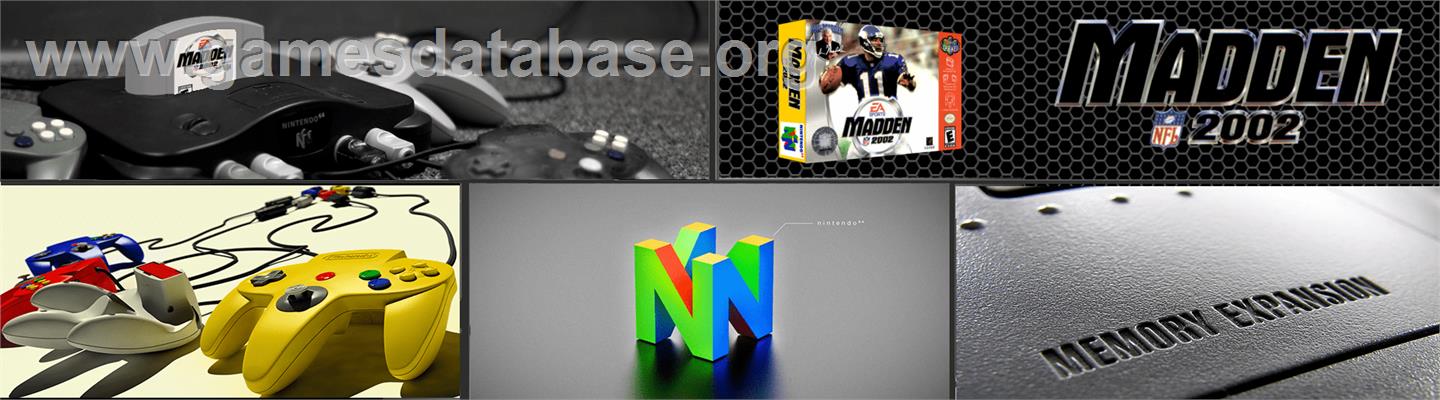 Madden NFL 2002 - Nintendo N64 - Artwork - Marquee