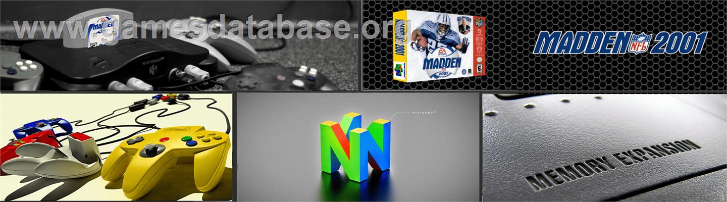 Madden Nfl 2001 - Nintendo N64 - Artwork - Marquee