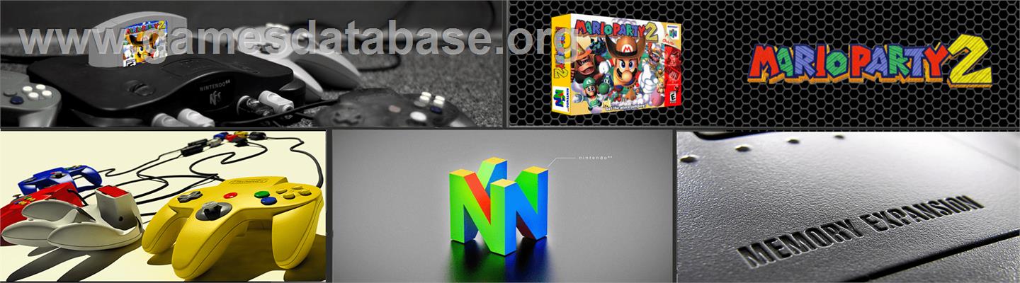 Mario Party 2 - Nintendo N64 - Artwork - Marquee