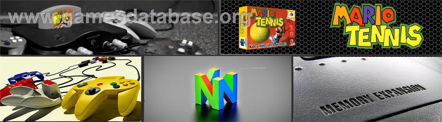 Mario Tennis - Nintendo N64 - Artwork - Marquee