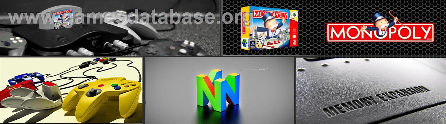 Monopoly - Nintendo N64 - Artwork - Marquee