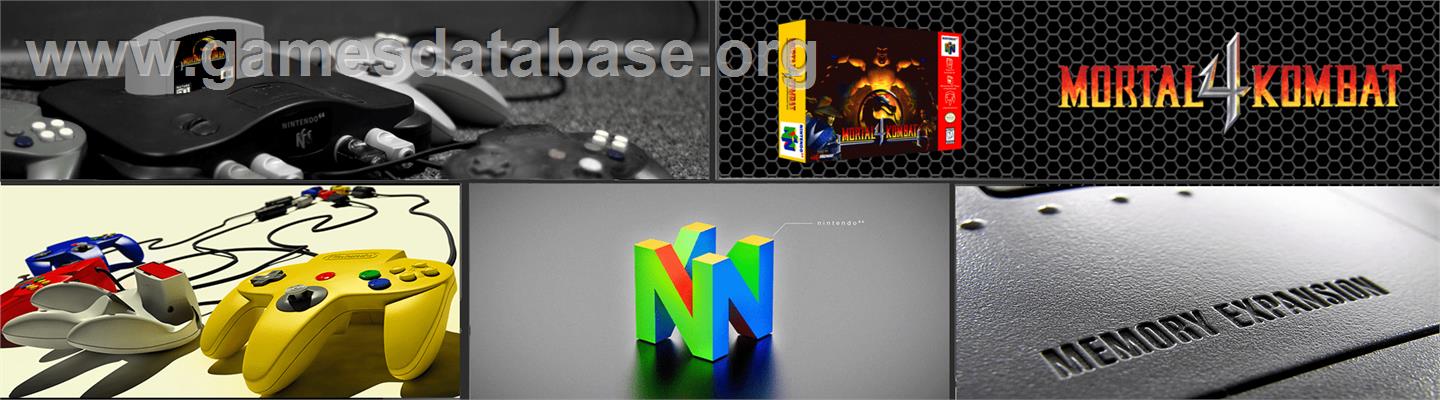Mortal Kombat 4 - Nintendo N64 - Artwork - Marquee