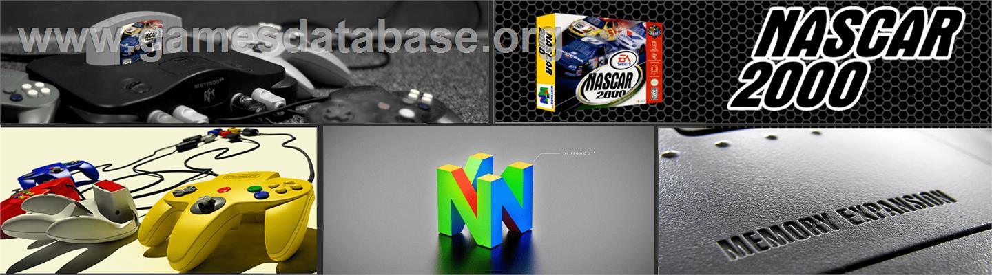 NASCAR 2000 - Nintendo N64 - Artwork - Marquee