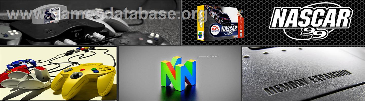NASCAR 99 - Nintendo N64 - Artwork - Marquee