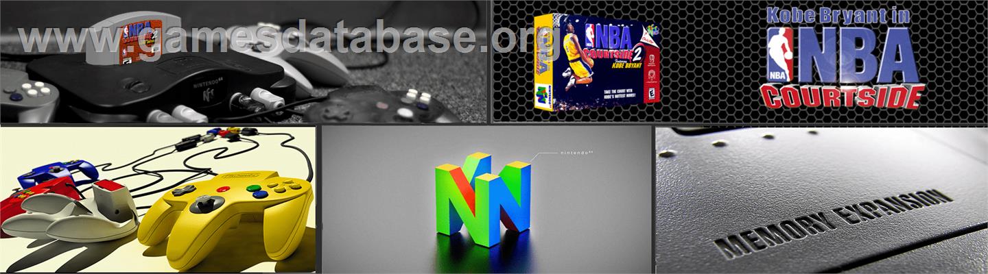 NBA Courtside 2: Featuring Kobe Bryant - Nintendo N64 - Artwork - Marquee