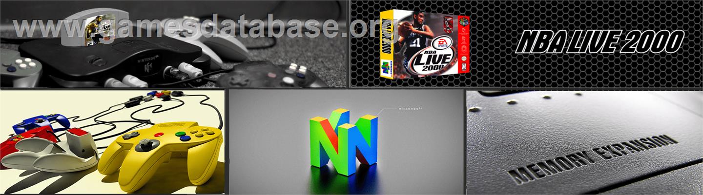 NBA Live 2000 - Nintendo N64 - Artwork - Marquee