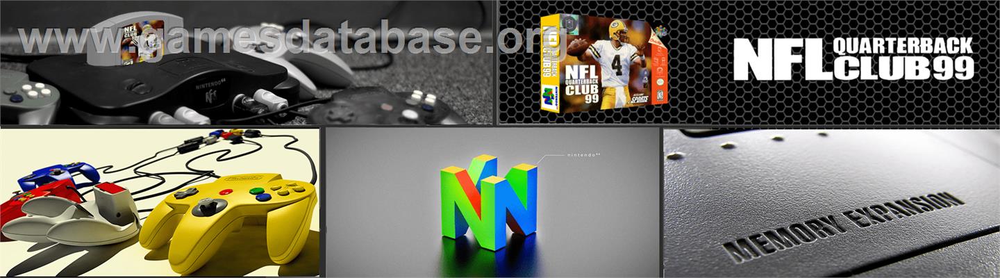 NFL Quarterback Club '99 - Nintendo N64 - Artwork - Marquee
