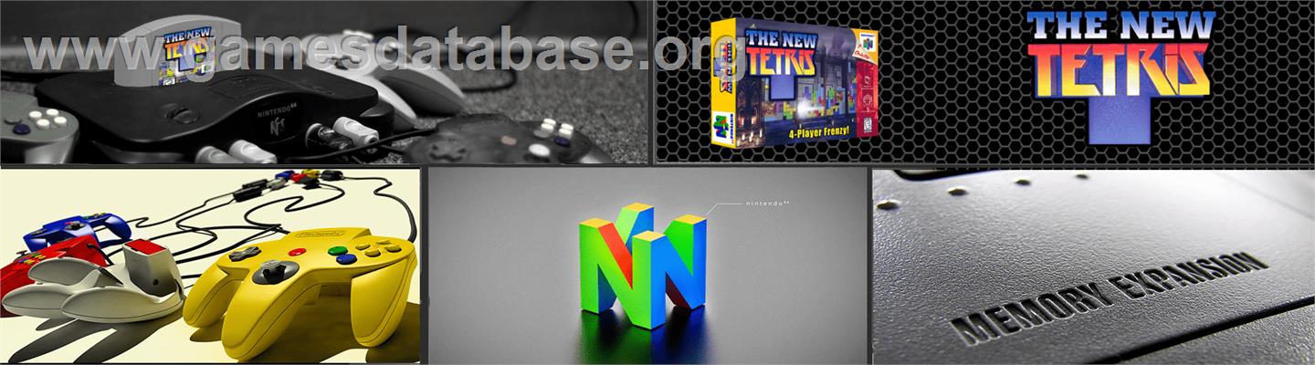 New Tetris - Nintendo N64 - Artwork - Marquee