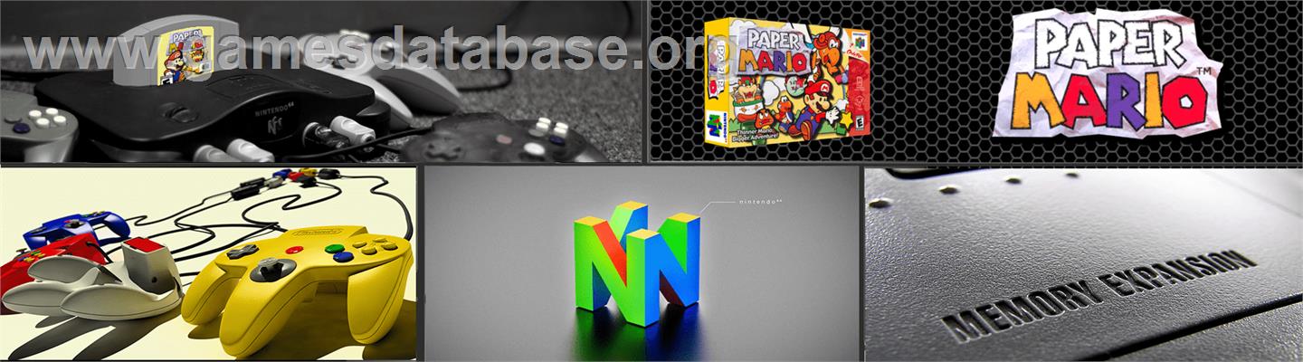 Paper Mario - Nintendo N64 - Artwork - Marquee