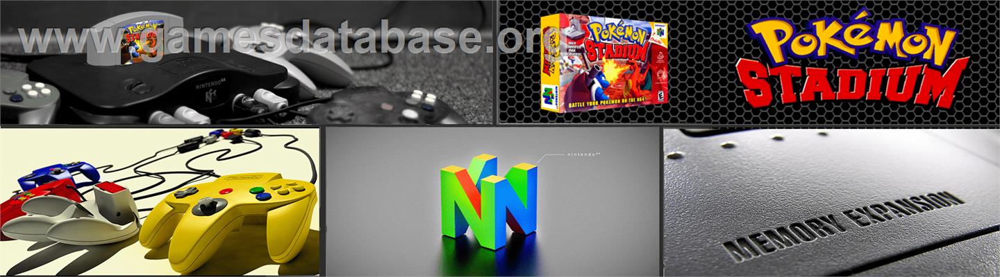 Pokémon Stadium - Nintendo N64 - Artwork - Marquee