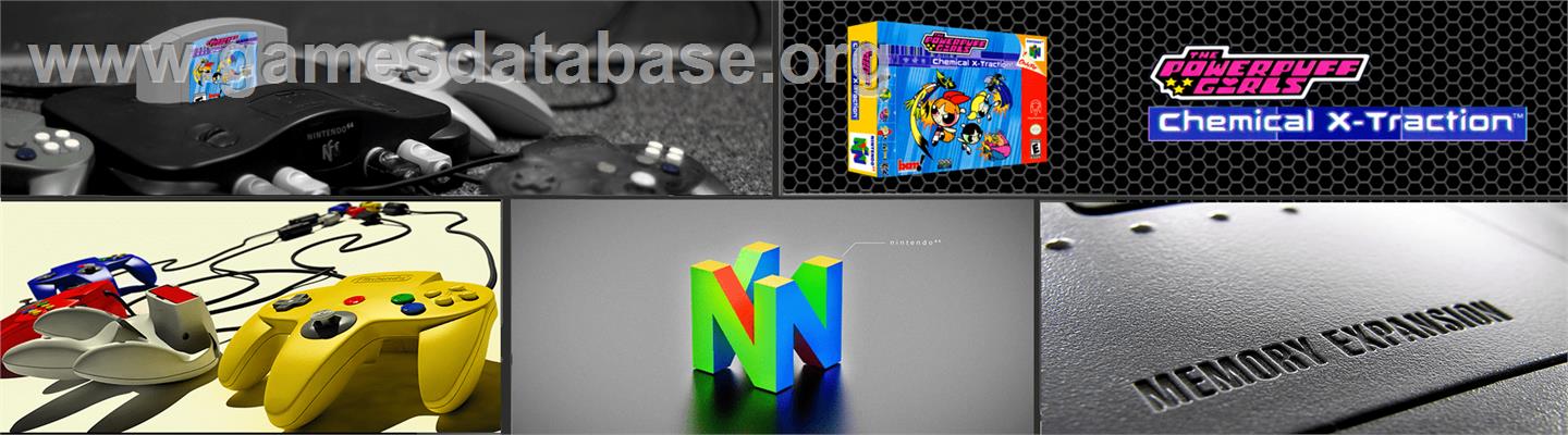 Powerpuff Girls: Chemical X-Traction - Nintendo N64 - Artwork - Marquee