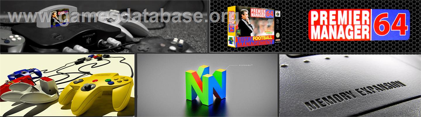 Premier Manager 64 - Nintendo N64 - Artwork - Marquee